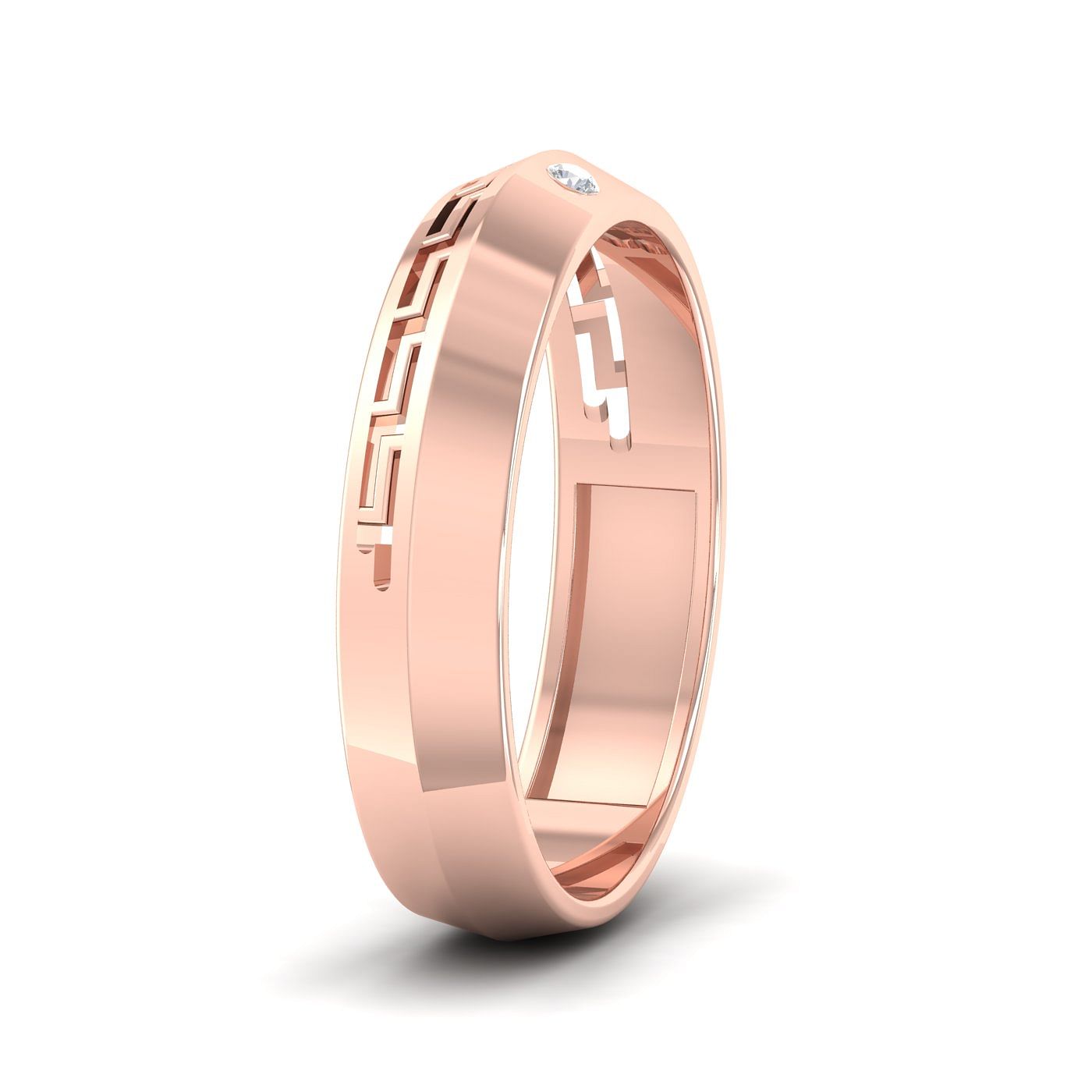 Designer Platinum & Rose Gold Couple Rings JL PT 1129 – Jewelove.US